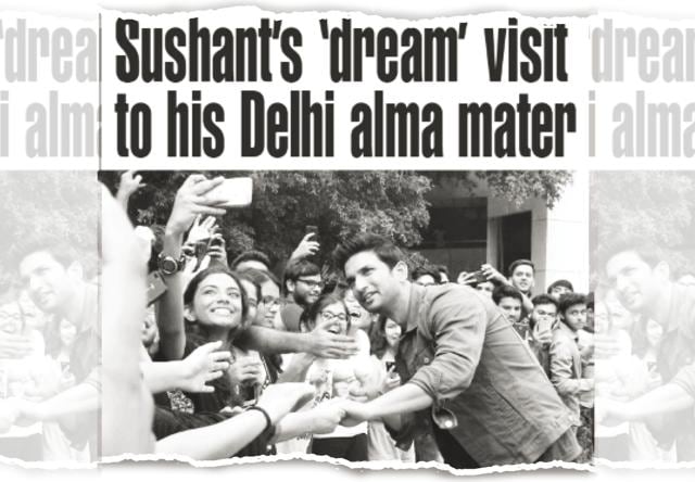 Despite being a Sunday, hundreds of students heard of the actor’s presence on campus, and news of the HT Brunch-orchestrated visit made it to local tabloids Despite being a Sunday, hundreds of students heard of the actor’s presence on campus, and news of the HT Brunch-orchestrated visit made it to local tabloids
