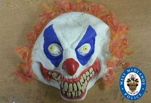 The mask worn by the robber. The mask worn by the robber.