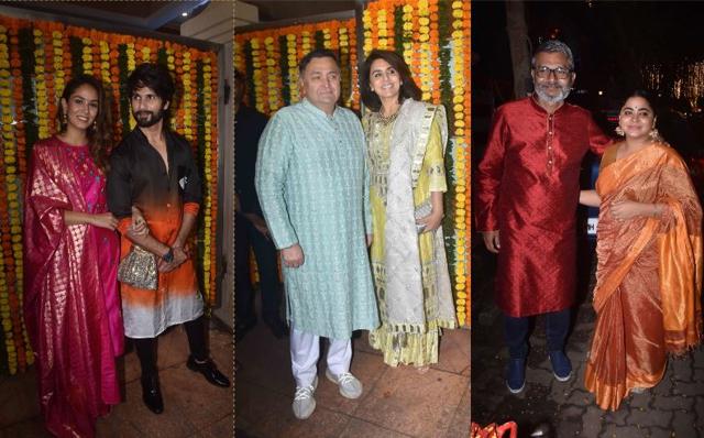 Ekta Kapoor’s Diwali bash: Shahid Kapoor-Mira, Rishi Kapoor-Neetu Singh ...