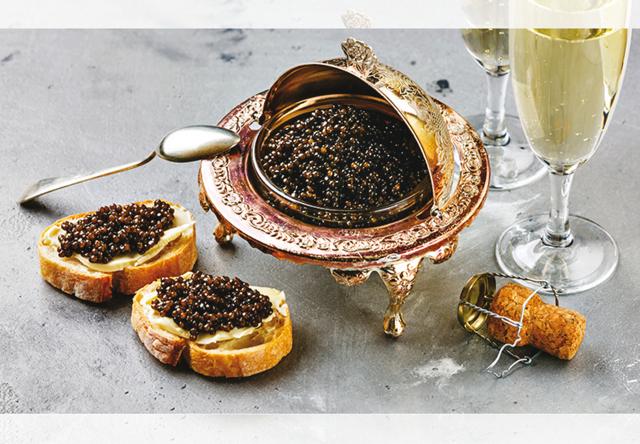 The caviar you get these days is likely to be farmed, not wild (Shutterstock)