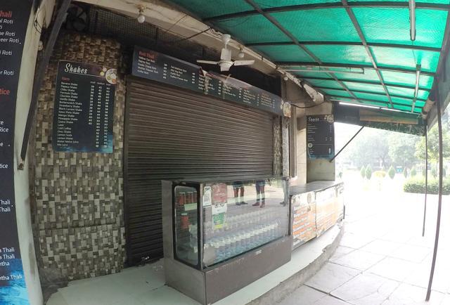 A sealed eatery at Student Centre in Panjab University, Chandigarh, on Friday. (HT PHOTO) A sealed eatery at Student Centre in Panjab University, Chandigarh, on Friday. (HT PHOTO)