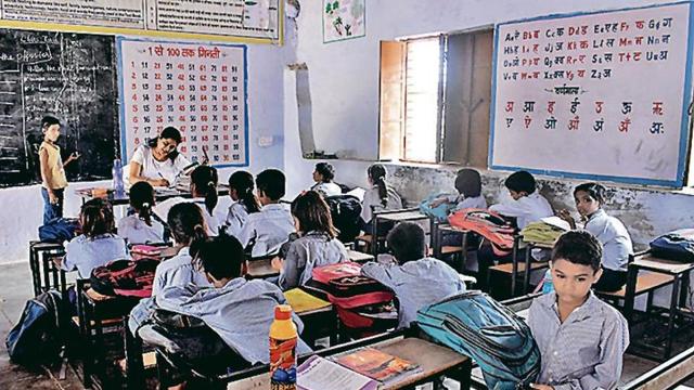 In the last three months, the school has seen an increase in its student count from 32 to 57, installation of CCTV cameras, the addition of a water purifier, an inverter, a ceiling fan and 16 volunteer teachers. (Yogesh Kumar / HT Photo ) In the last three months, the school has seen an increase in its student count from 32 to 57, installation of CCTV cameras, the addition of a water purifier, an inverter, a ceiling fan and 16 volunteer teachers. (Yogesh Kumar / HT Photo )