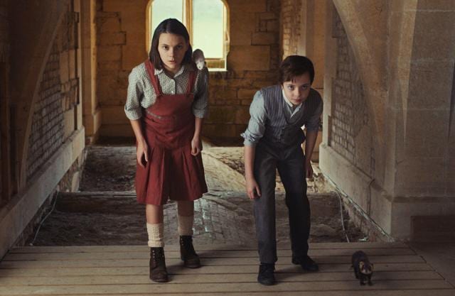 Dafne Keen (right) in a still from His Dark Materials. Dafne Keen (right) in a still from His Dark Materials.