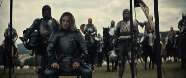 Robert Pattinson in a still from Netflix’s The King.