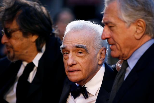 Director Martin Scorsese and cast members Al Pacino and Robert De Niro arrive for the screening of The Irishman during the 2019 BFI London Film Festival at the Odeon Luxe Leicester Square in London, Britain October 13, 2019. REUTERS/Henry Nicholls (REUTERS) Director Martin Scorsese and cast members Al Pacino and Robert De Niro arrive for the screening of The Irishman during the 2019 BFI London Film Festival at the Odeon Luxe Leicester Square in London, Britain October 13, 2019. REUTERS/Henry Nicholls (REUTERS)