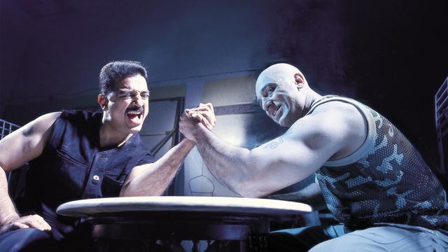 Kamal in a still from Aalavandhan Kamal in a still from Aalavandhan