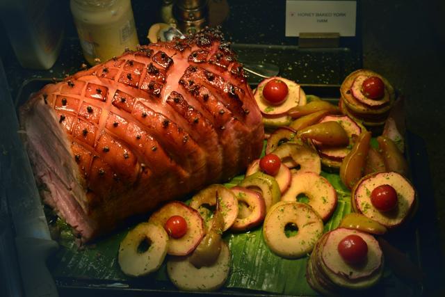 Honey Baked York Ham served at The Dining Room, Grand Hyatt, Goa