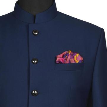 Dress plain jackets with bright pocket squares Dress plain jackets with bright pocket squares