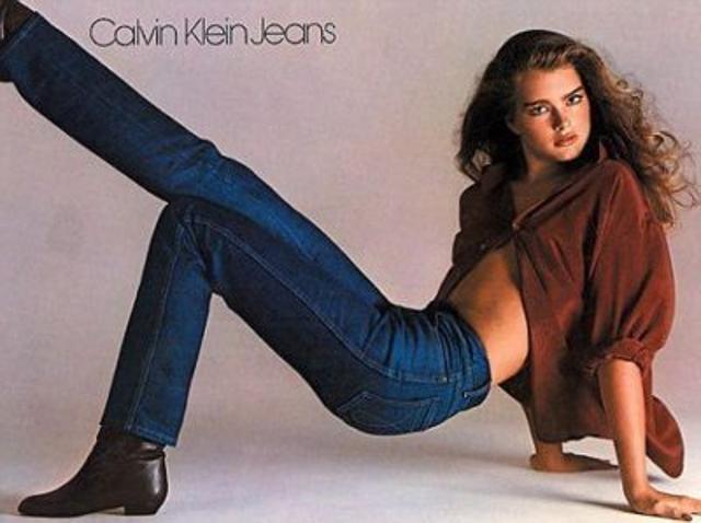 A Calvin Klein ad from the ’80s starring Brooke Shields. A Calvin Klein ad from the ’80s starring Brooke Shields.