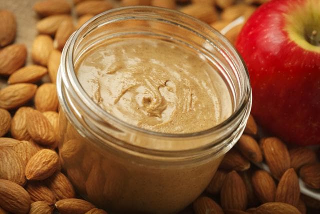 Almond butter goes well with fruit, on desserts and in a smoothie. (iStock) Almond butter goes well with fruit, on desserts and in a smoothie. (iStock)