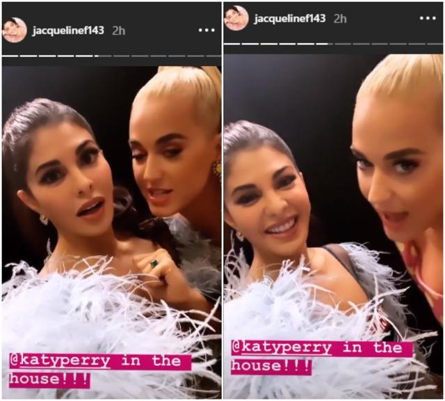 Katy Perry with Jacqueline Fernandez. Katy Perry with Jacqueline Fernandez.