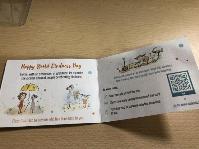 Kindness cards, an initiative of Black Lotus Peace Foundation, aims to create a chain of kindness. Kindness cards, an initiative of Black Lotus Peace Foundation, aims to create a chain of kindness.