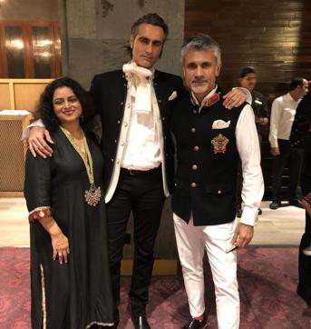 Riyhad Kundanmal with Shefali and Arjun Khanna at the charity auction. Riyhad Kundanmal with Shefali and Arjun Khanna at the charity auction.