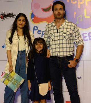 Iqbal Khan with his wife and kid. Iqbal Khan with his wife and kid.