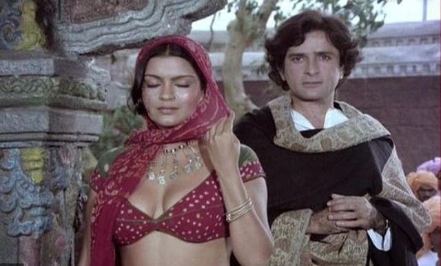 Zeenat Aman and Shashi Kapoor in Satyam Shivam Sundaram.