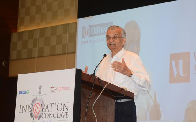 Anil Kakodkar, chairman, Rajiv Gandhi Science and Technology Centre at the Innovation Conclave on Friday. (Shankar Narayan/HT PHOTO)
