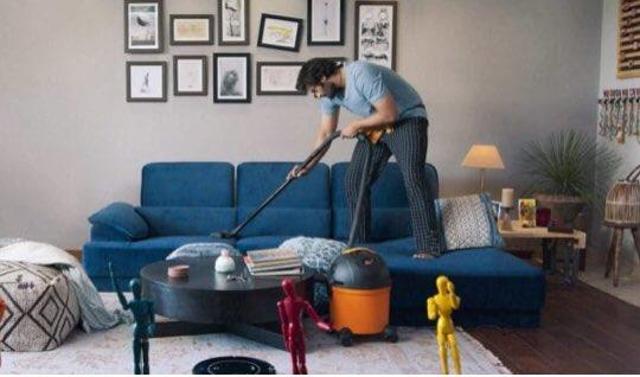 Ali cleans his place in House Arrest. Ali cleans his place in House Arrest.