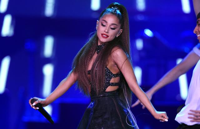 Ariana Grande performs at Wango Tango at Banc of California Stadium in Los Angeles. (Invision) Ariana Grande performs at Wango Tango at Banc of California Stadium in Los Angeles. (Invision)