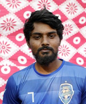 Sachin Langute, Real Pune United, captain. (Rahul Raut/HT PHOTO) Sachin Langute, Real Pune United, captain. (Rahul Raut/HT PHOTO)