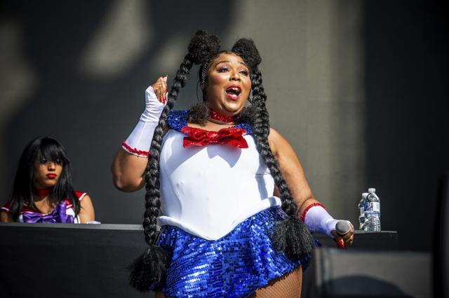 Lizzo performing on stage in a file photo. (Amy Harris/Invision/AP) Lizzo performing on stage in a file photo. (Amy Harris/Invision/AP)