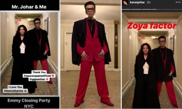 Zoya Akhtar and Karan Johar shared pictures from New York. Zoya Akhtar and Karan Johar shared pictures from New York.