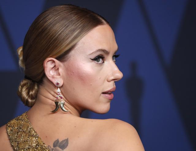 Scarlett Johansson at the 2019 Governors Awards. (REUTERS) Scarlett Johansson at the 2019 Governors Awards. (REUTERS)