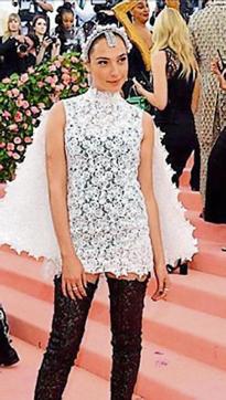 Gal Gadot wore Givenchy for the MET gala this year. Gal Gadot wore Givenchy for the MET gala this year.