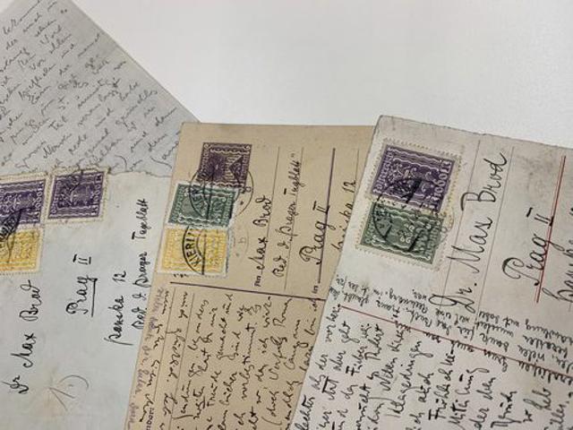 Kafka’s letters to his friend Max Brod (Photo: Israel national library) Kafka’s letters to his friend Max Brod (Photo: Israel national library)