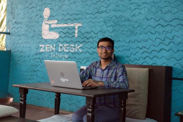 Nishant Somani, founder, InScape Co-Working. (Shankar Narayan/HT PHOTO)
