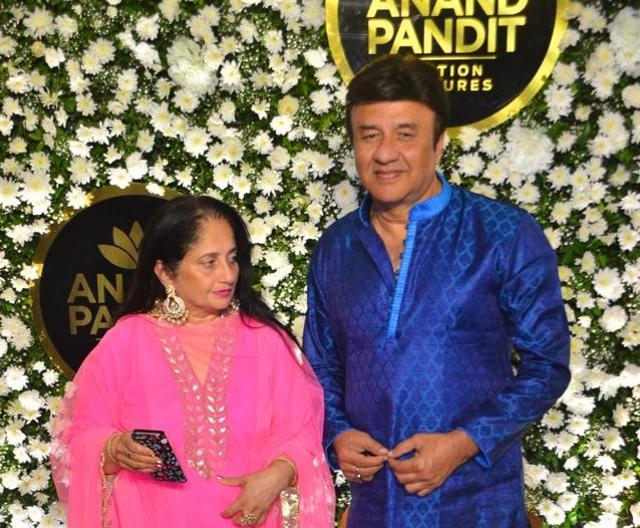 Anu Malik with his wife Anju Anu Malik at film producer Anand Pandits Diwali party. (IANS) Anu Malik with his wife Anju Anu Malik at film producer Anand Pandits Diwali party. (IANS)