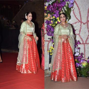 Swara Bhaskar was also seen at the party. (Varinder Chawla) Swara Bhaskar was also seen at the party. (Varinder Chawla)