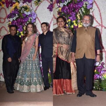 Iulia Bantur and Pankaj Kapur at the wedding. (Varinder Chawla) Iulia Bantur and Pankaj Kapur at the wedding. (Varinder Chawla)