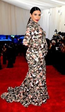 kim kardashian floral givenchy dress