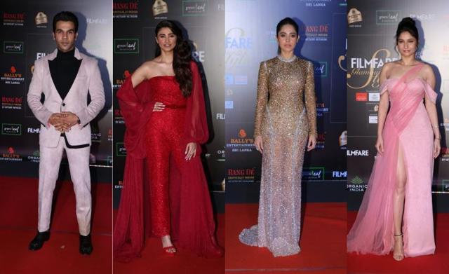 Rajkummar Rao, Daisy Shah, Nushrat Bharucha, Ankita Lokhande at Filmfare Glamour and Style Awards. (Varinder Chawla)