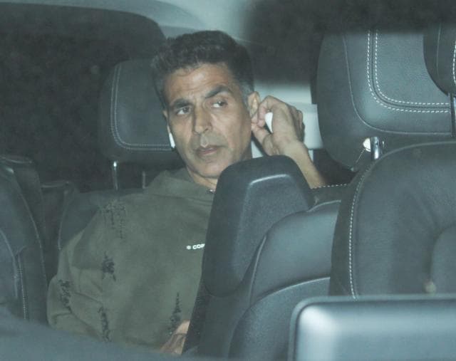 Akshay Kumar at Panipat screening. Akshay Kumar at Panipat screening.