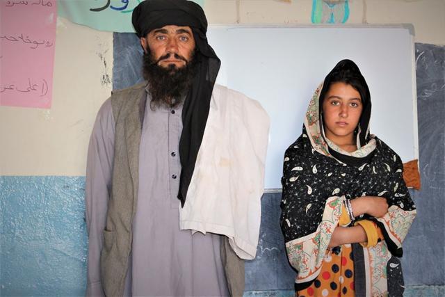 Mia Khan travels daily to ensure that his daughters are getting proper education. (Facebook/Swedish Committee for Afghanistan)