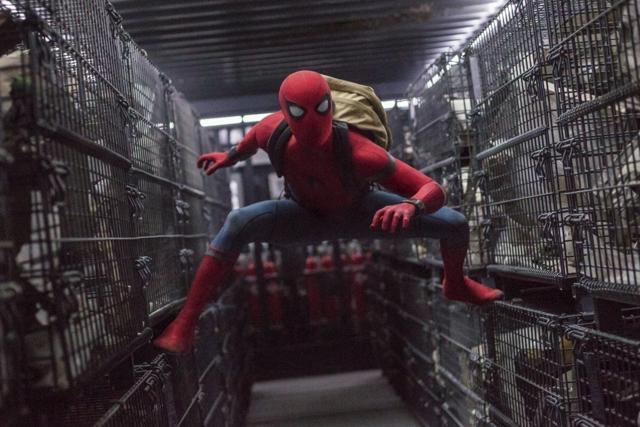 This image released by Columbia Pictures shows Tom Holland in a scene from Spider-Man: Homecoming. (AP) This image released by Columbia Pictures shows Tom Holland in a scene from Spider-Man: Homecoming. (AP)