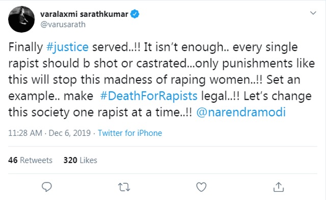 Varalaxmi Sarathkumar on Twitter