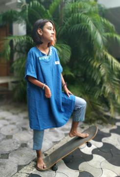 Tilotama, 15, in a kurta with magnetic closures. Her parents set up and run Move Ability in Kottayam, which designs clothing for people with motor function disabilities. Tilotama, 15, in a kurta with magnetic closures. Her parents set up and run Move Ability in Kottayam, which designs clothing for people with motor function disabilities.