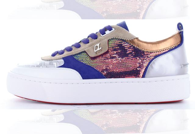 Metallic sports shoes from Christian Louboutin Metallic sports shoes from Christian Louboutin