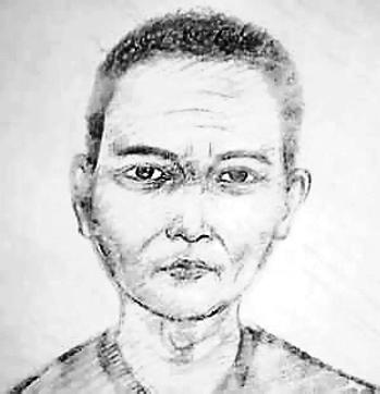 The molester’s sketch released by the police. The molester’s sketch released by the police.
