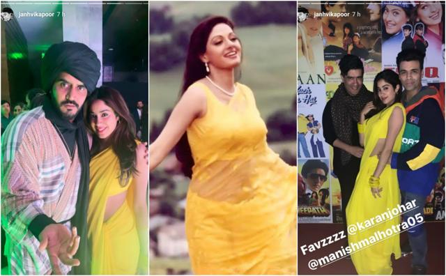 Janhvi Kapoor recreated her mother Sridevi’s look from Chandni. Janhvi Kapoor recreated her mother Sridevi’s look from Chandni.