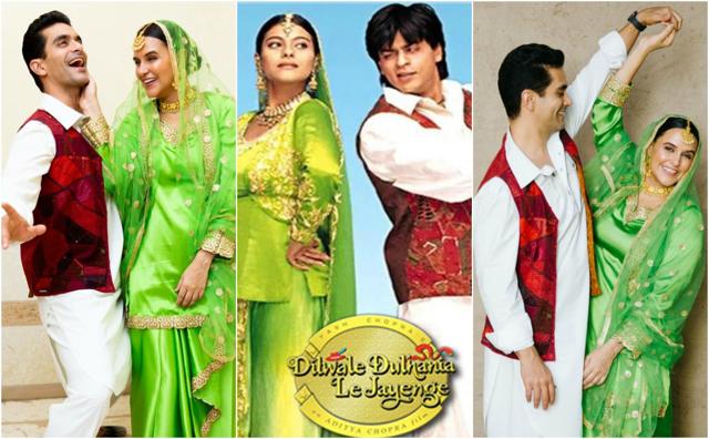 Angad Bedi and Neha Dhupia came as Raj and Simran from Dilwale Dulhania Le Jayenge. Angad Bedi and Neha Dhupia came as Raj and Simran from Dilwale Dulhania Le Jayenge.