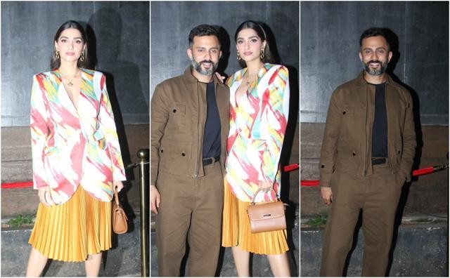 Sonam Kapoor and Anand Ahuja at the five-year celebration of Bhaane. (Varinder Chawla)