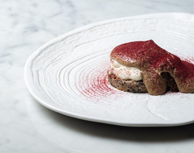 Masque restaurant in Mumbai serves handpicked wild morels in a variety of ways, including as a foam. The dish, simply called Morels, Almond, is served with almond ricotta dusted with dehydrated plum powder. (Courtesy: Masque ) Masque restaurant in Mumbai serves handpicked wild morels in a variety of ways, including as a foam. The dish, simply called Morels, Almond, is served with almond ricotta dusted with dehydrated plum powder. (Courtesy: Masque )