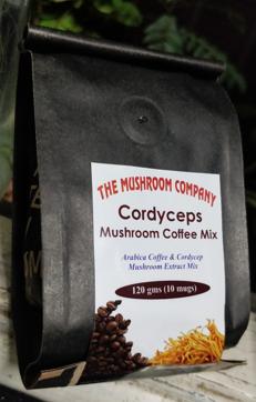 The mushroom coffee mix available with The Mushroom Co is infused with cordyceps mushroom extract, a type of mushroom that is known to be a mild aphrodisiac and is widely used for medicinal purposes. (Courtesy: The Mushroom Co) The mushroom coffee mix available with The Mushroom Co is infused with cordyceps mushroom extract, a type of mushroom that is known to be a mild aphrodisiac and is widely used for medicinal purposes. (Courtesy: The Mushroom Co)