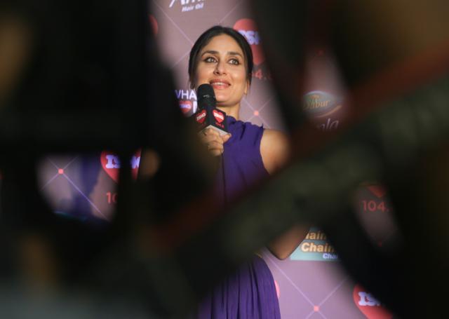 Kareena Kapoor speaks during the shoot of her radio show What Women Want in Mumbai. (IANS) Kareena Kapoor speaks during the shoot of her radio show What Women Want in Mumbai. (IANS)