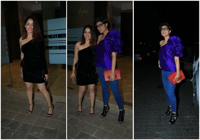 Yami Gautam and Tahira Kashyap pose for the camera.