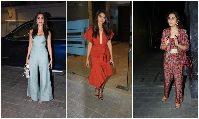 Nushrat Bharucha, Pooja Hegde and Taapsee Pannu at the do.
