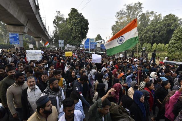 Buses Torched As Protesters Clash With Police In Delhi Over Citizenship ...